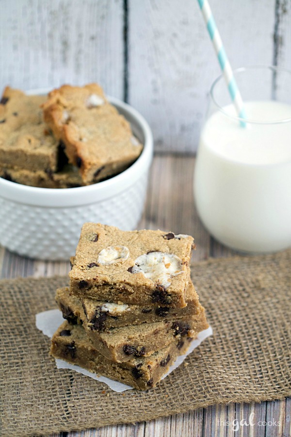 Chocolate Chip Peanut Butter Marshmallow Bars