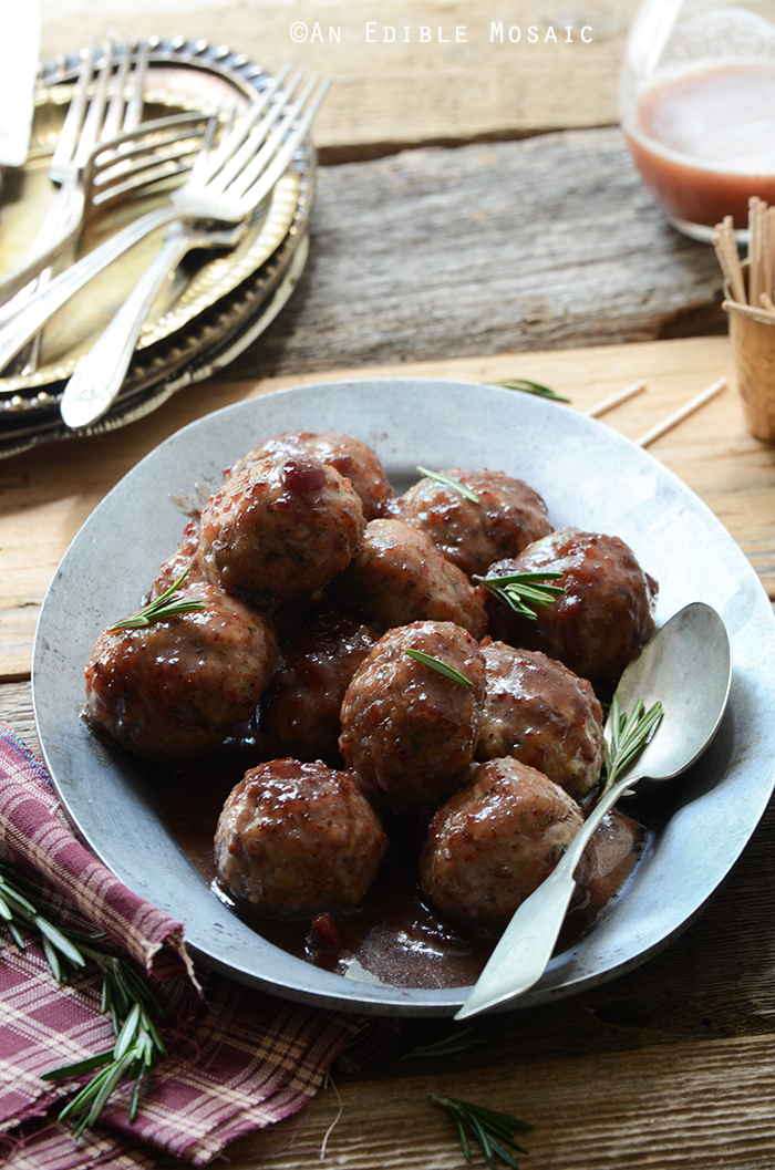 Herbed-Roquefort-Stuffed-Turkey-Meatballs-with-Cranberry-Apple-Glaze