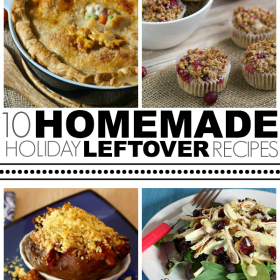 Ten Homemade Holiday Leftover Recipes. Ideas on how to use up items ranging from turkey to cranberries to pumpkin puree!