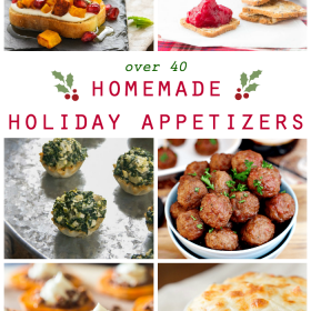The holidays can be hectic. But don't let your party planning get the best of you. Here is a collection of easy and delicious Homemade Holiday Appetizers that will keep your Thanksgiving and Christmas guests satisfied until the main course is served!