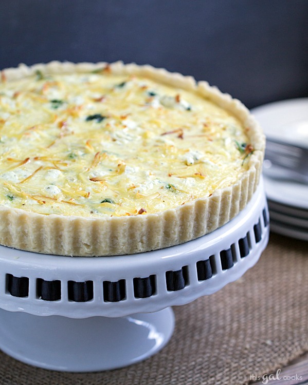 Spinach, Leek and Goat Cheese Tart