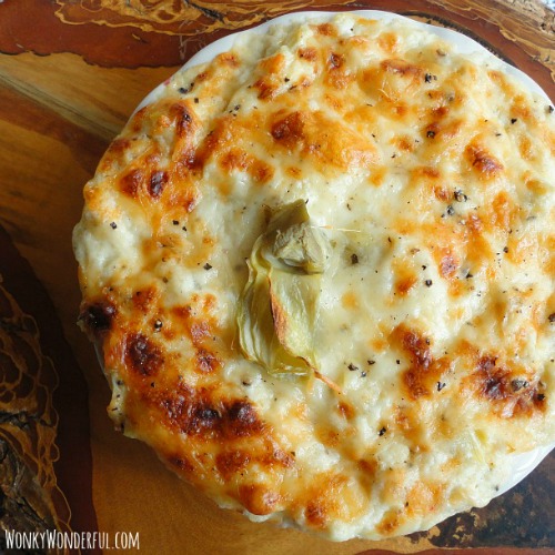 Artichoke Roasted Garlic Dip by Wonky Wonderful