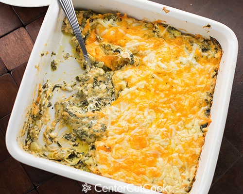 Warm Spinach & Artichoke Dip by Center Cut Cook