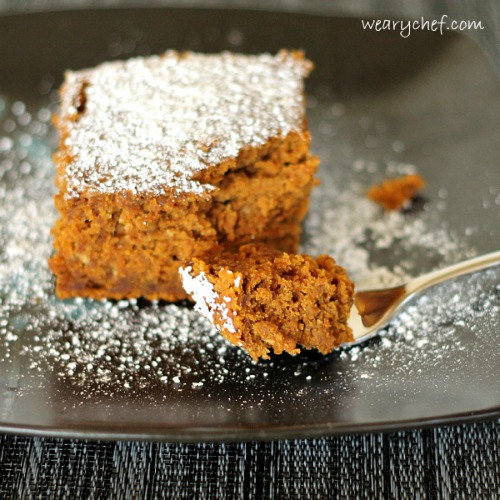 Spiced Rum Pumpkin Dump Cake by The Weary Chef