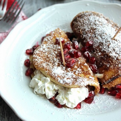 One of my favs was this Cheesecake Stuffed Cinnamon Sugar Pancakes by Chelsea's Messy Apron