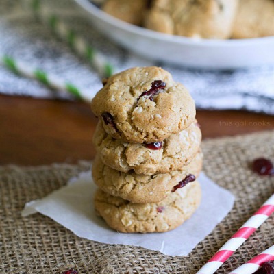 I shared these Cranberry Oatmeal Cookies