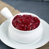 Homemade Cranberry Sauce - This Gal Cooks. In under 25 minutes you can have delicious homemade cranberry sauce!