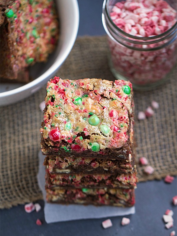 Mocha Peppermint Cookie Bars