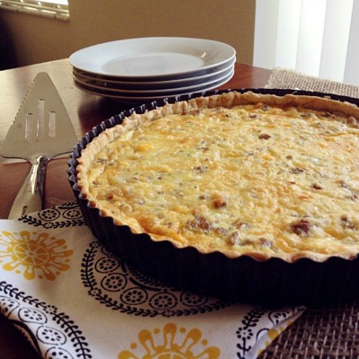 I made this Sausage Egg and Cheese Tart