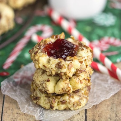 Deb Shared these Strawberry Thumbprint Cookies