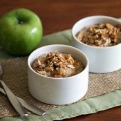 Apple Pie Oatmeal - This Gal Cooks #vegan #breakfast #dairyfree