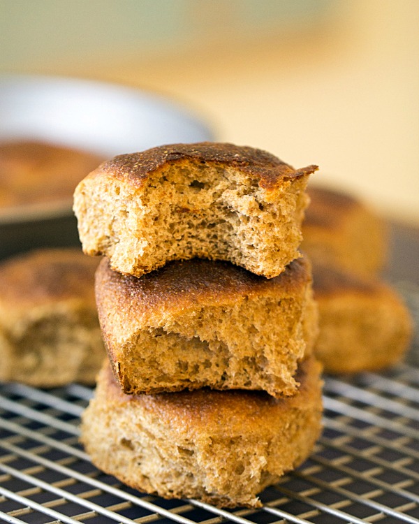 Whole Wheat Dinner Rolls - This Gal Cooks #wholewheat #sidedishes #dinnerrolls