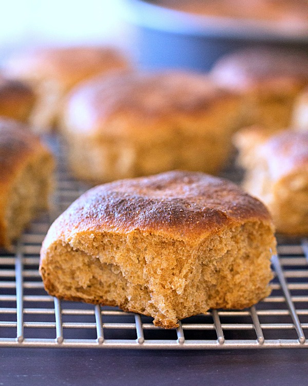 Whole Wheat Dinner Rolls - This Gal Cooks #wholewheat #sidedishes #dinnerrolls