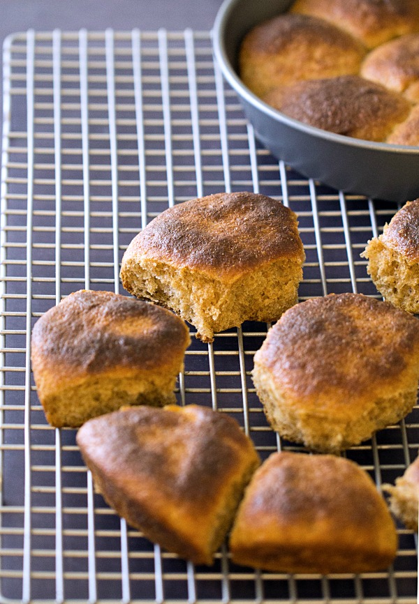 Whole Wheat Dinner Rolls - This Gal Cooks #wholewheat #sidedishes #dinnerrolls