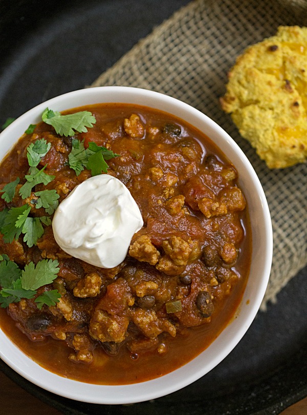 Turkey and Roasted Butternut Squash Chili - This Gal Cooks #soup #dinner #chili