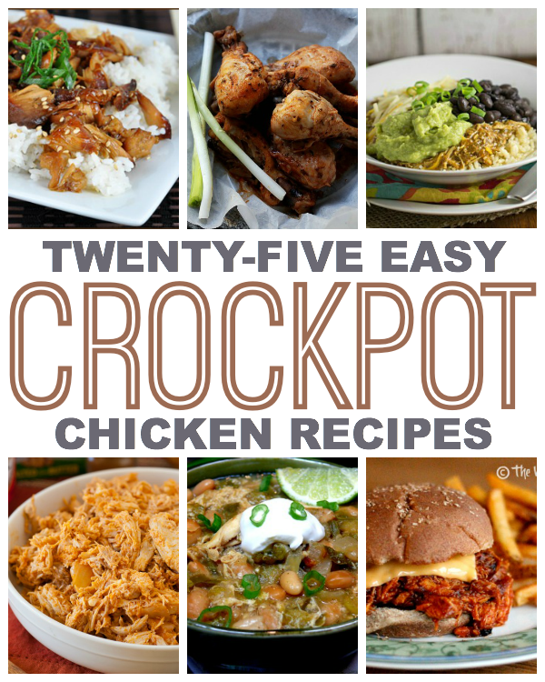 25 Easy Crock Pot Chicken Recipes - This Gal Cooks #chicken #slowcooker #dinner