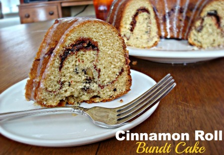 Cinnamon Roll Bundt Cake by Organizer by Day