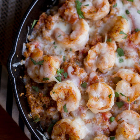 Cajun Shrimp and Quinoa Casserole - This Gal Cooks #cleaneating #healthy #seafood