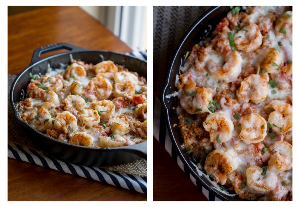 Cajun Shrimp and Quinoa Casserole - This Gal Cooks #cleaneating #healthy #seafood