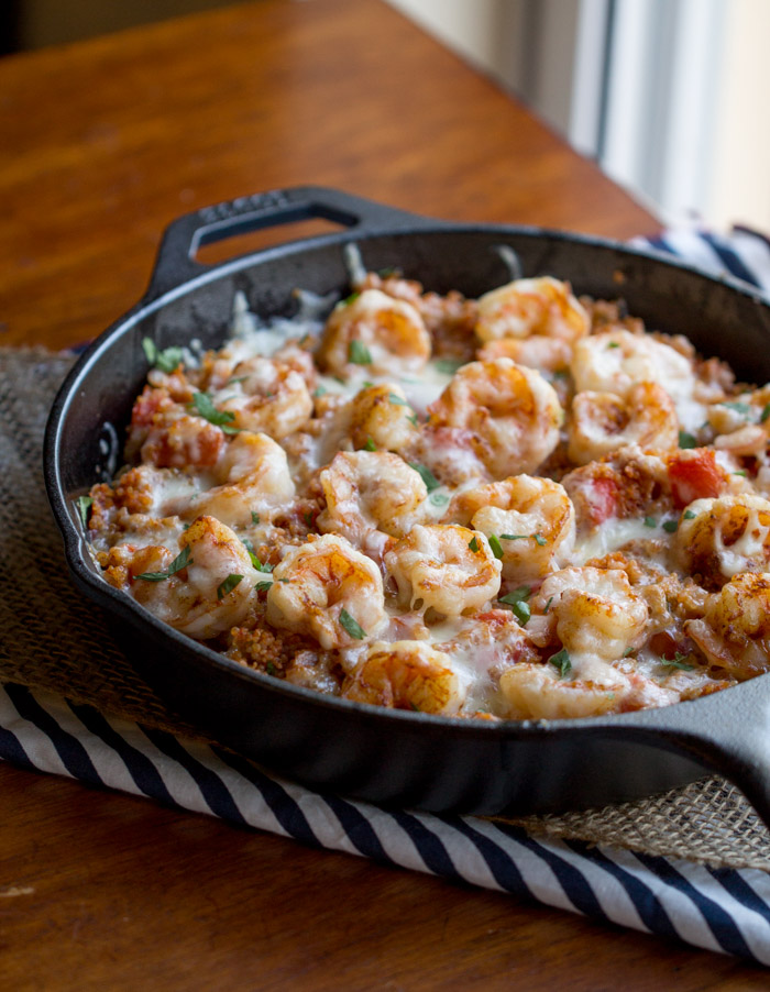 Cajun Shrimp and Quinoa Casserole