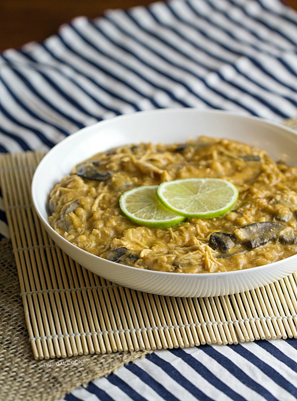 Crock Pot Thai Chicken Soup - This Gal Cooks #soup #slowcooker #dinner