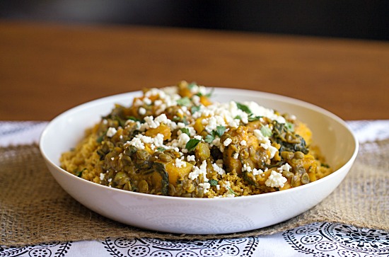 Lentil Tagine with Whole Wheat Couscous - This Gal Cooks #cleaneating #vegetarian #nomeat