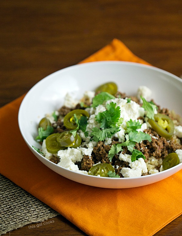 Quinoa Taco Bowls - This Gal Cooks #glutenfree #healthygrains #groundturkey