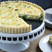 Spinach Leek and Goat Cheese Tart