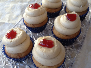 Peanut Butter and Jelly Cupcakes by Sweet Joan