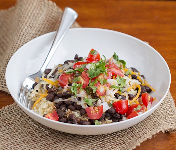 Easy Vegetarian Taco Bowls - This Gal Cooks #vegetarian #glutenfree #30minutemeals