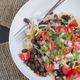Easy Vegetarian Taco Bowls - This Gal Cooks #vegetarian #glutenfree #30minutemeals