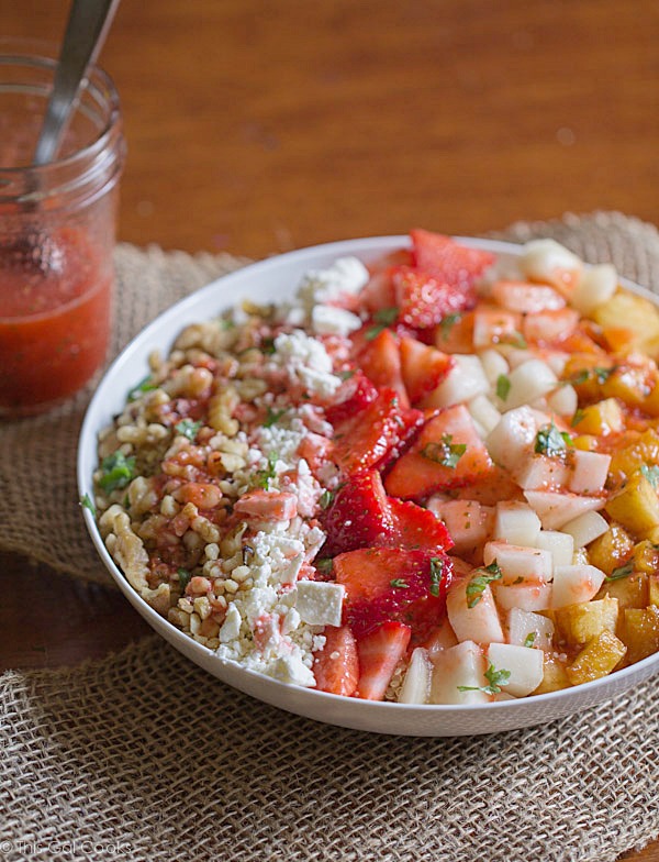 Super Fruit and Walnut Quinoa Salad - This Gal Cooks #healthy #glutenfree #salad