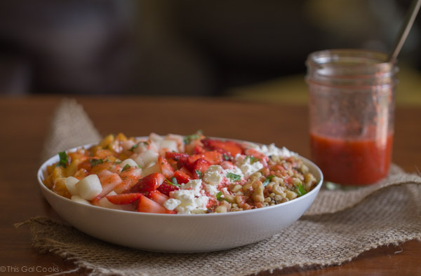 Super Fruit and Walnut Quinoa Salad - This Gal Cooks #healthy #glutenfree #salad