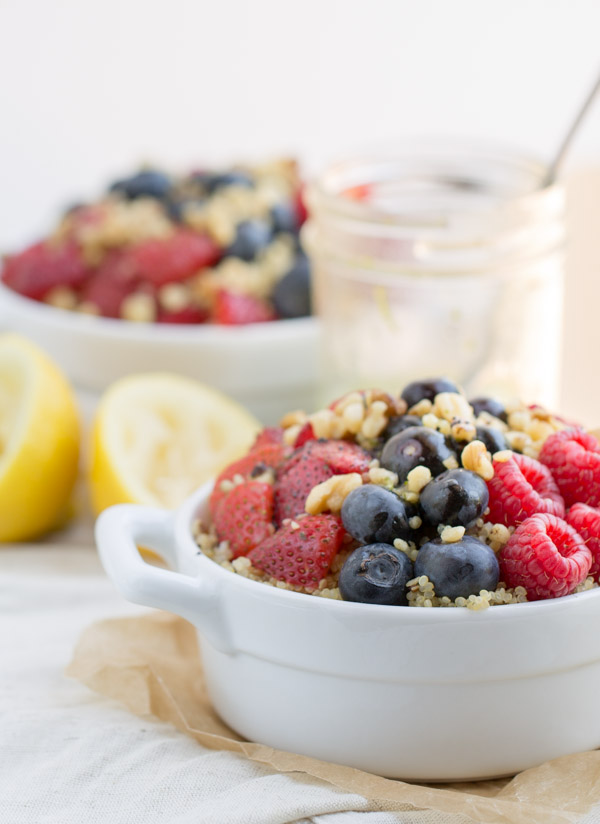 Fresh Berry Salad with Quinoa