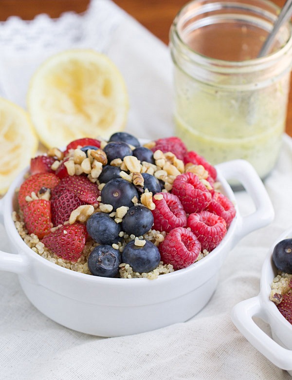 Fresh Berry Salad with Quinoa