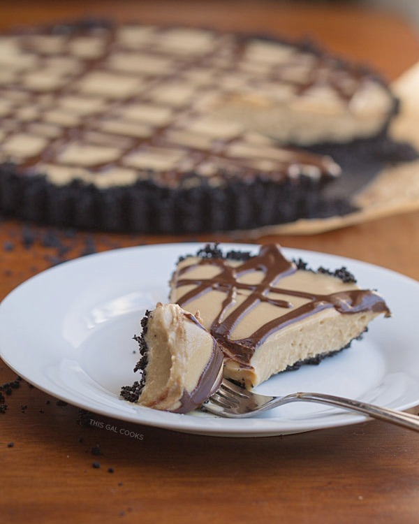 No Bake Cookie Butter Cream Pie. This creamy, full of cookie butter, tasty pie is made dairy free by using coconut milk and vegan cream cheese.