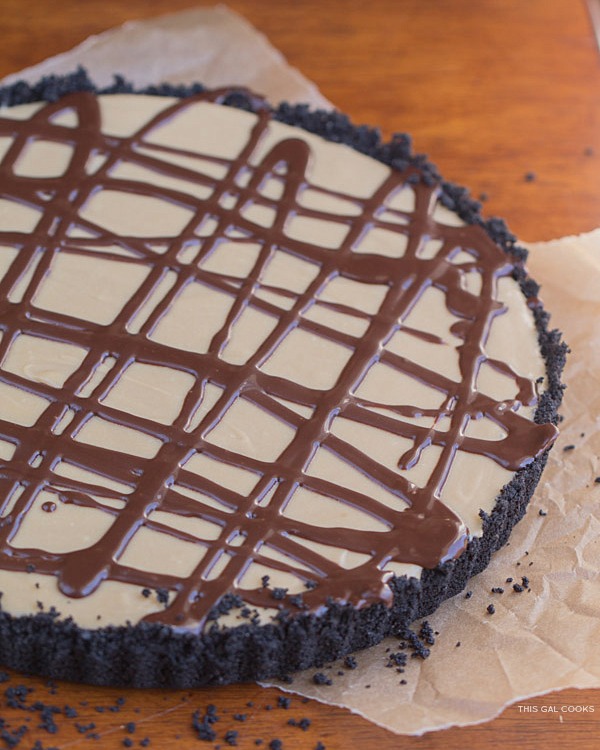 No Bake Cookie Butter Cream Pie. This creamy, full of cookie butter, tasty pie is made dairy free by using coconut milk and vegan cream cheese.