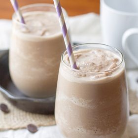 Banana Almond Mocha Shake on This Gal Cooks