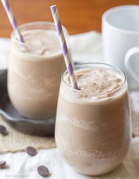 Banana Almond Mocha Shake on This Gal Cooks