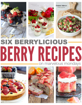 Marvelous Mondays 97 with Berrylicious Berry Recipes on This Gal Cooks