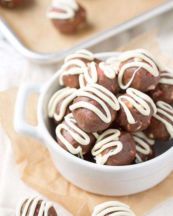 Mint Chocolate Mocha Cookie Dough Bites by This Gal Cooks