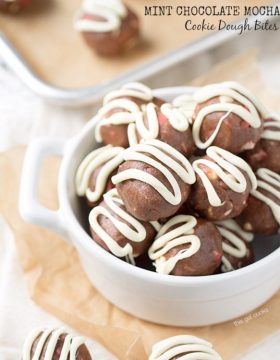 Mint Chocolate Mocha Cookie Dough Bites by This Gal Cooks