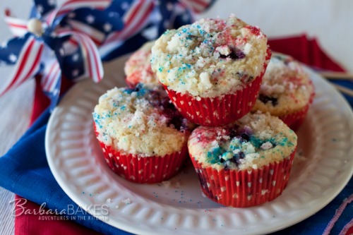 Fourth of July Muffins by Barbara Bakes