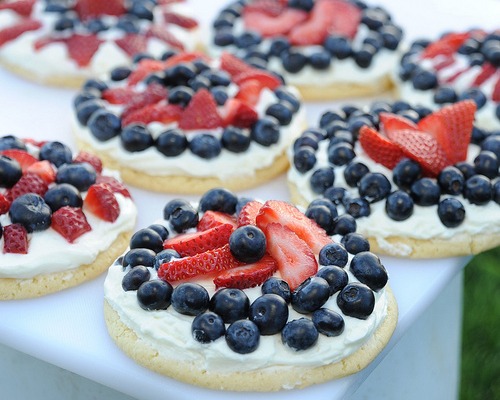 Red White and Blueberry Cookie Tarts by Apron Strings