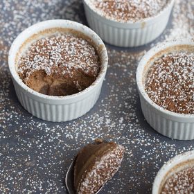 Chocolate Coconut Pudding Cakes