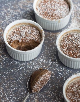 Chocolate Coconut Pudding Cakes