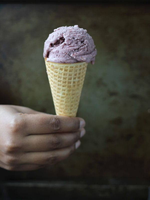 Fig coconut ginger ice cream