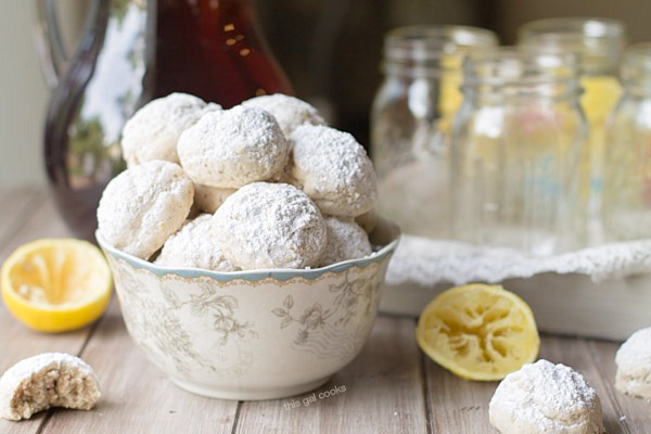 Lemon Poppyseed Tea Cookies on This Gal Cooks