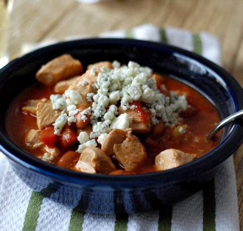 Slow Cooker Buffalo Chicken Chili by Lemons for Lulu