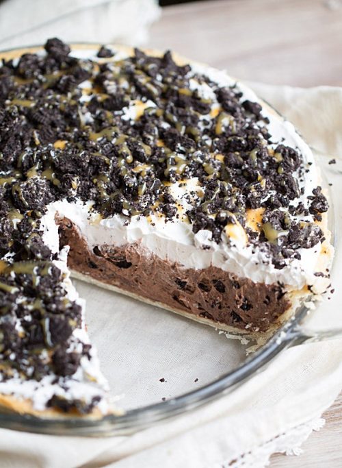 Cookies and Cream Chocolate Pudding Pie This Gal Cooks